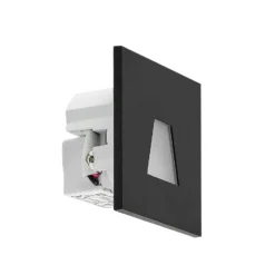 Molto Luce Lámpara empotrable LED Wall 68R IP44 SQ, negro, CCT