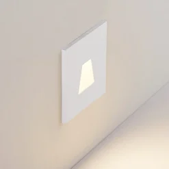 Molto Luce Lámpara empotrable LED Wall 68R IP44 SQ, blanco, aluminio, CCT