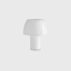 Nemo lámpara de mesa LED recargable Lorosae, blanco, cristal, IP54, USB