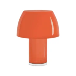 Nemo lámpara de mesa LED recargable Lorosae, naranja, cristal, IP54, USB