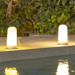 Newgarden Candy lámpara de mesa LED efecto llama