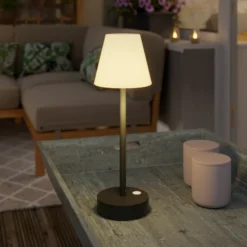 Newgarden Lola Slim de mesa LED batería, antracita