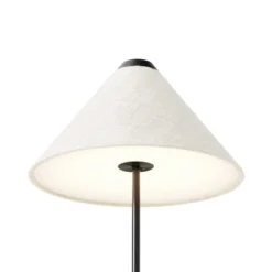 New Works Brolly lámpara mesa batería IP44 blanco