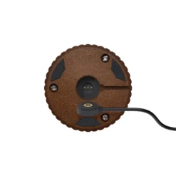 Nuflair lámpara de mesa LED recargable, marrón óxido, IP54, atenuable, 24 cm
