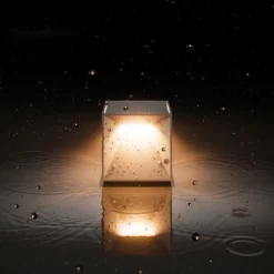 Nutalis mini lámpara de mesa LED recargable, blanca, IP54, atenuable