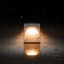 Nutalis mini lámpara de mesa LED recargable, verde, IP54, atenuable