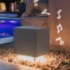 OLEV Cemento baliza LED con altavoz