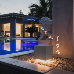 OLEV Cemento baliza LED con altavoz