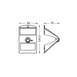 OSRAM aplique de pared LED solar ENDURA FLOOD BUTTERFLY 1,5 W con sensor