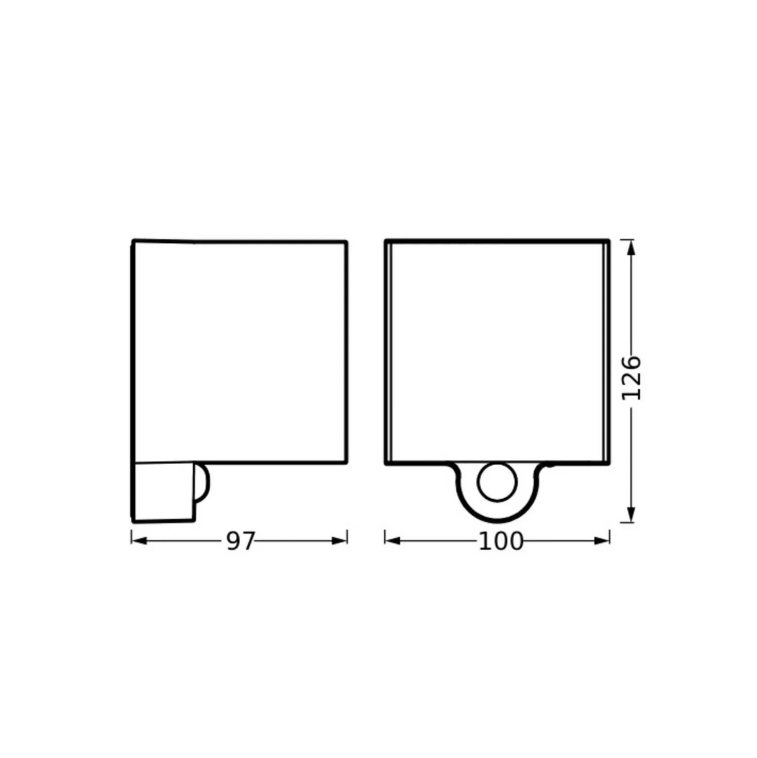 OSRAM aplique LED para exterior recargable ENDURA STYLE Sensor grafito USB