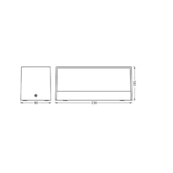 OSRAM aplique LED para exterior ENDURA STYLE IDRI, gris oscuro, IP65