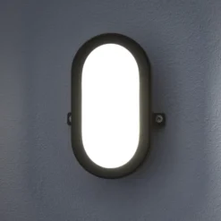 OSRAM aplique LED para exterior BULKHEAD negra 6 W plástico IP54