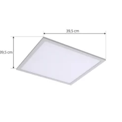 Panel LED Enhife de Lindby, blanco, 40 x 40 cm, metal, 4000 K