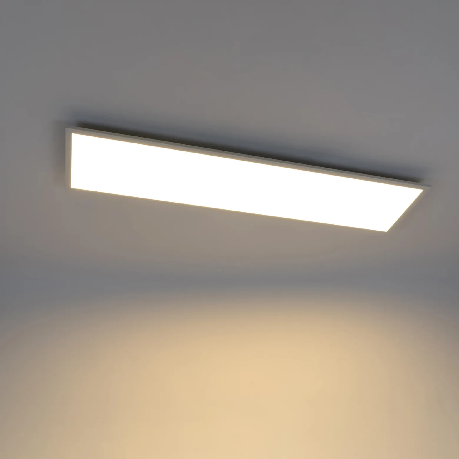 Panel LED Lindby Luay, 120 x 30 cm, CCT, control remoto, atenuable