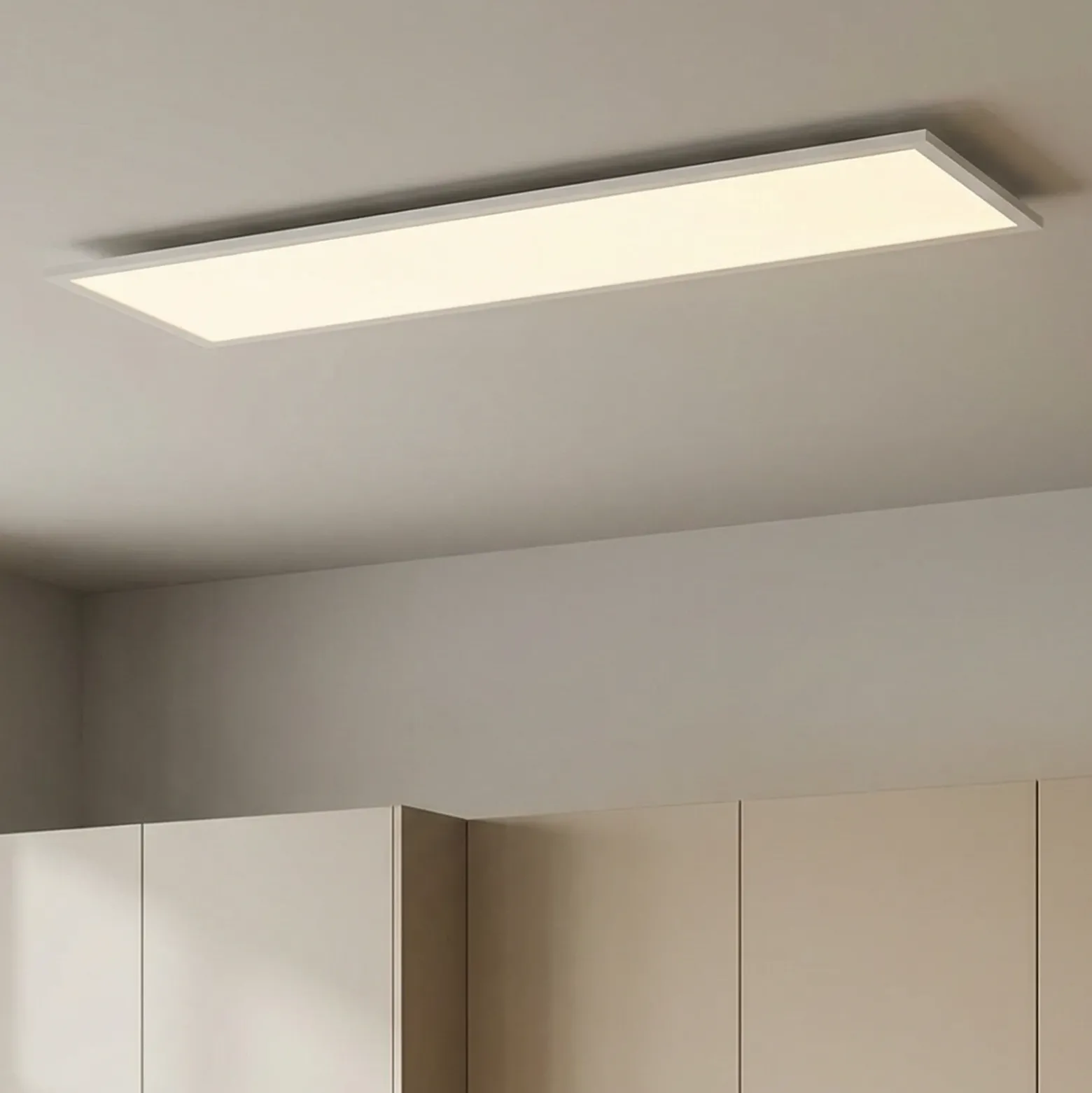 Panel LED Lindby Luay, 120 x 30 cm, CCT, control remoto, atenuable