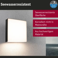 Paulmann Aplique de exterior LED Azalena, sensor, antracita