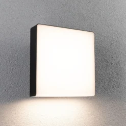 Paulmann Aplique de exterior LED Azalena, sensor, antracita