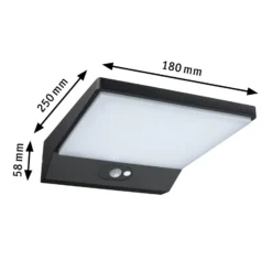 Paulmann Aplique de pared LED Ronas, sensor, profundidad 25