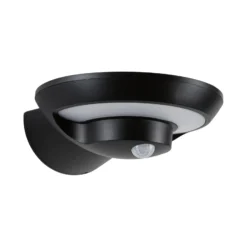 Paulmann aplique LED para exterior con panel solar Bordola, sensor, antracita