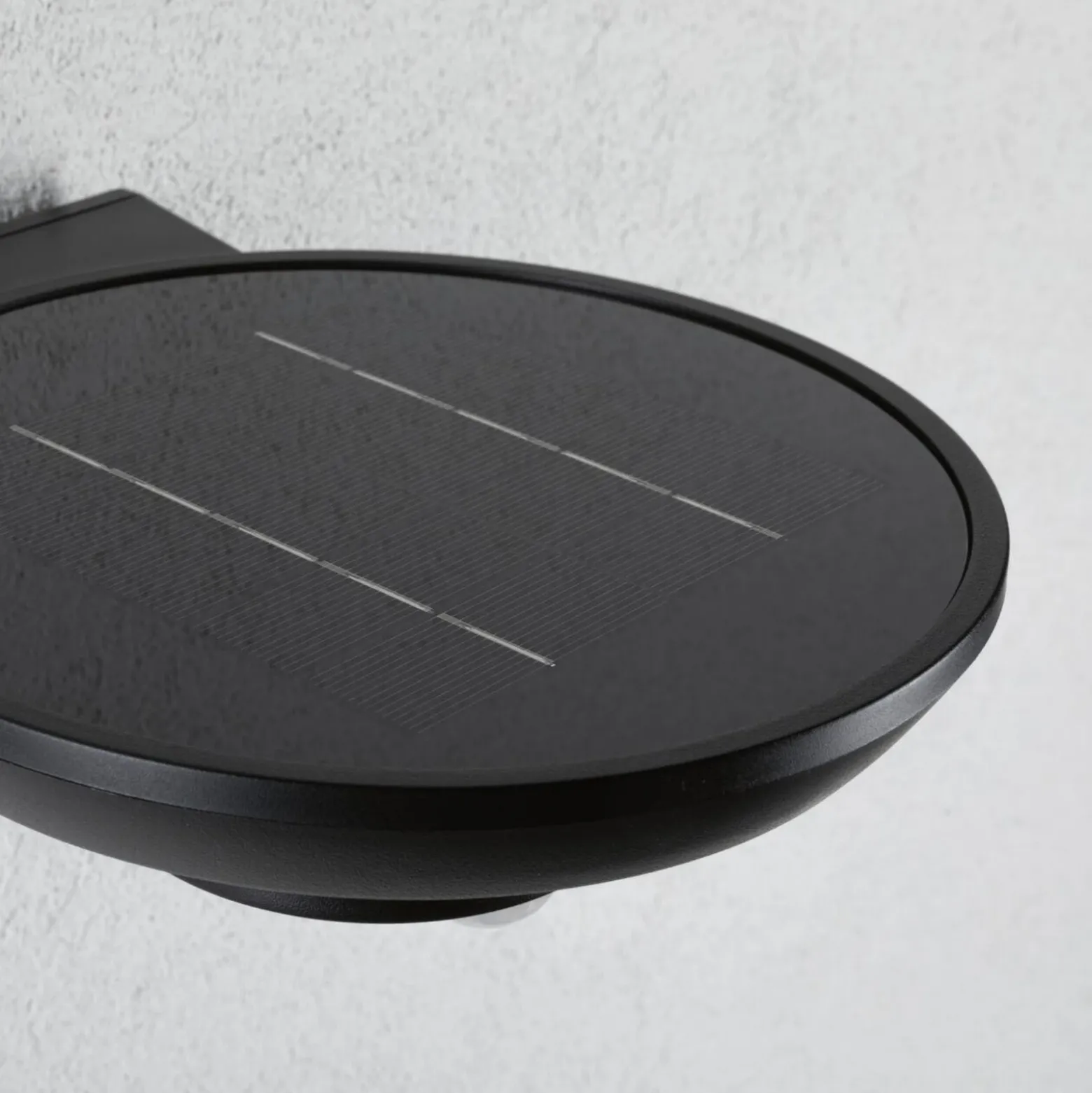 Paulmann aplique LED para exterior con panel solar Bordola, sensor, antracita