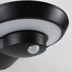 Paulmann aplique LED para exterior con panel solar Bordola, sensor, antracita