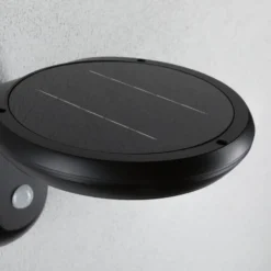 Paulmann aplique LED para exterior Diskola, sensor, antracita
