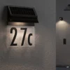 Paulmann aplique número de casa solar Neda negro