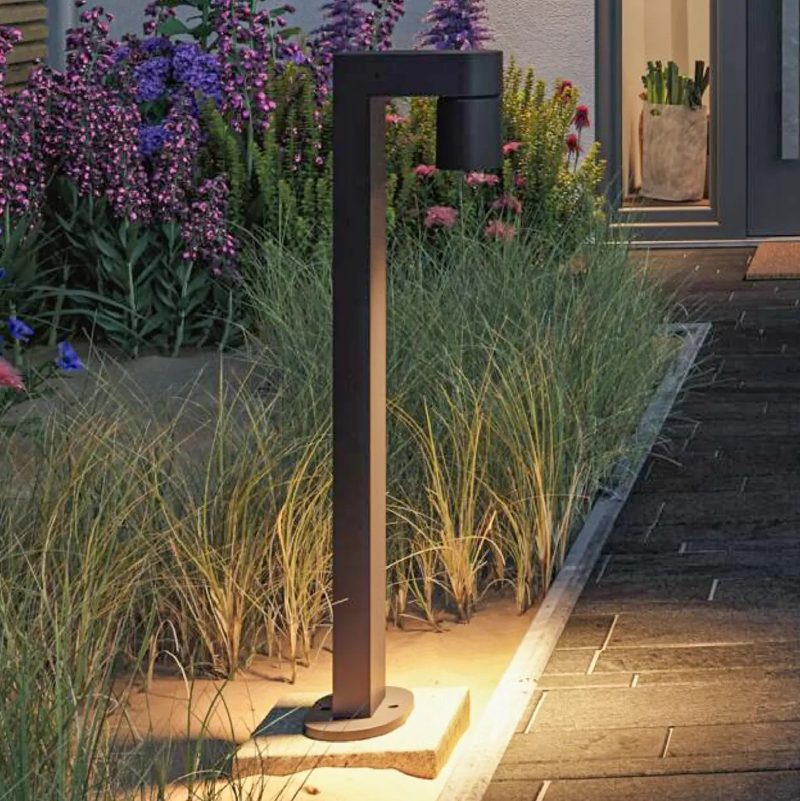 Paulmann Bolardo luminoso LED Kimu 1, antracita, 3.000 K