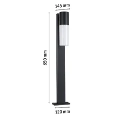 Paulmann Bolardo luminoso Tralia, antracita Altura 65 cm Aluminio IP44 E27