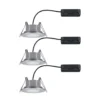Paulmann Calla, cromado, atenuable y orientable, 4000 K, 9 cm, juego de 3