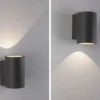 Paulmann Concrea aplique LED exterior, cilíndrico