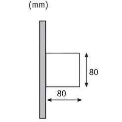 Paulmann Cybo Aplique LED para exteriores, 2.700 K, 8 x 8 cm, blanco
