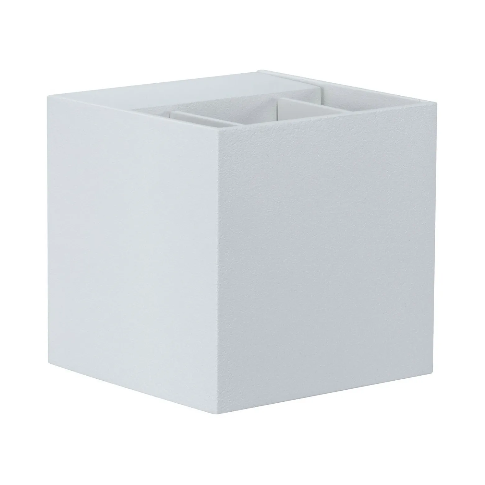 Paulmann Cybo Aplique LED para exteriores, 2.700 K, 8 x 8 cm, blanco