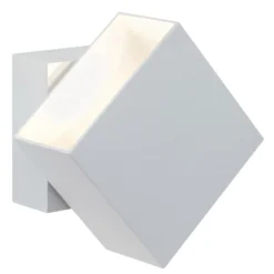 Paulmann Cybo Aplique LED para exteriores, 2.700 K, 10x10 cm, blanco