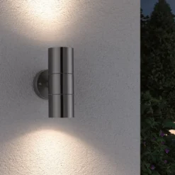 Paulmann Flame aplique para exterior 2 luces acero inoxidable