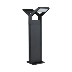 Paulmann Juntea bolardo luminoso LED, antracita, sensor, 2 luces.
