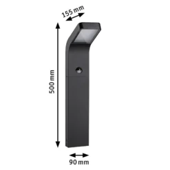 Paulmann Kulma Bolardo luminoso LED con sensor