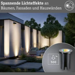 Paulmann Lámpara de suelo empotrable LED Suelo, redonda, RGBW, ZigBee