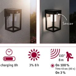 Paulmann Marisol aplique LED solar de exterior