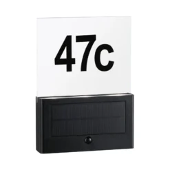 Paulmann Neda aplique LED con número de casa solar