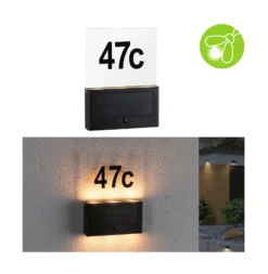 Paulmann Neda aplique LED, número de casa solar