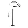 Paulmann Nostro Bolardo luminoso LED