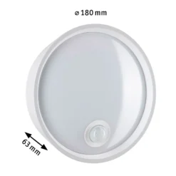 Paulmann Platomo aplique LED para exterior sensor blanco