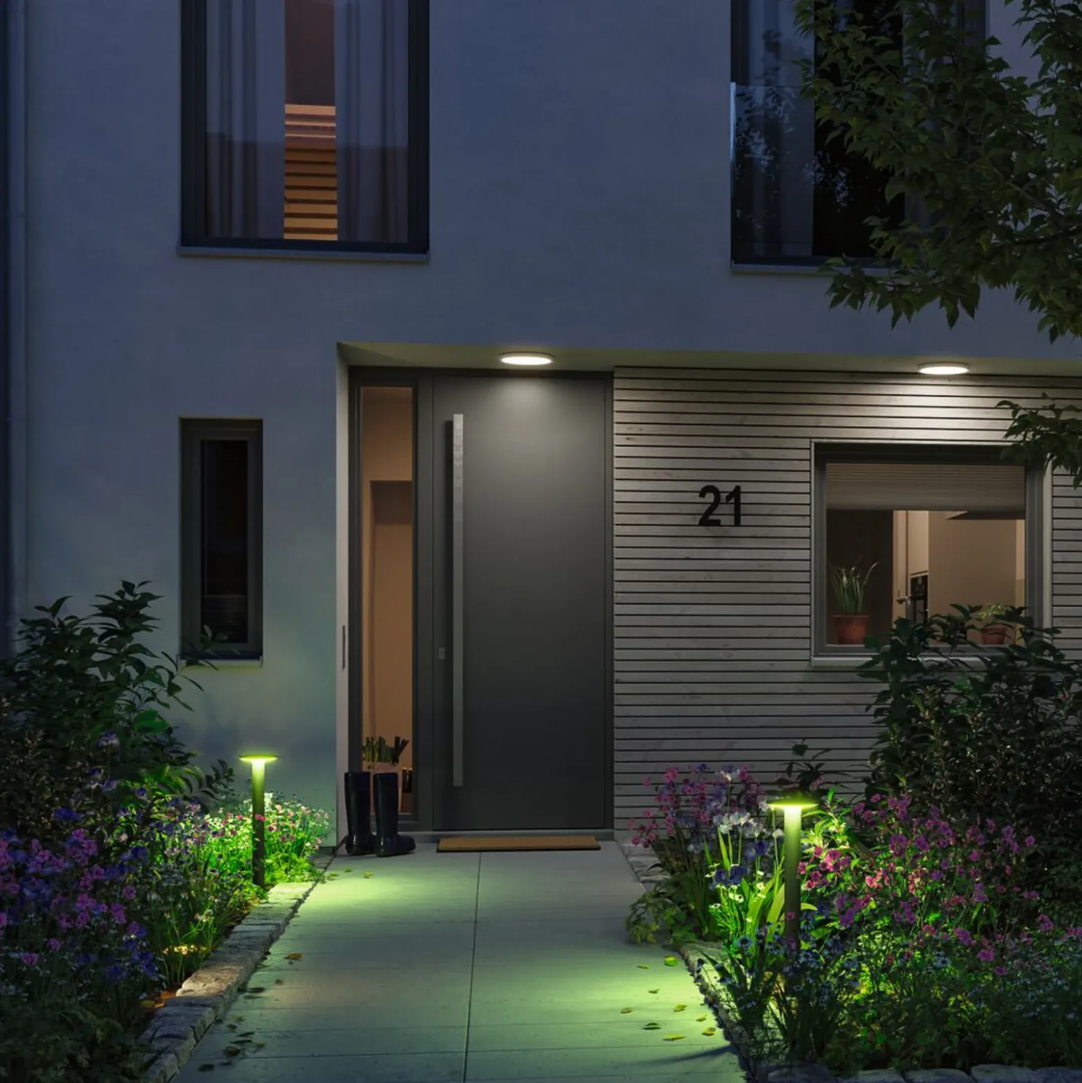 Paulmann Plat ZigBee RGBW Bolardo luminoso LED regulable