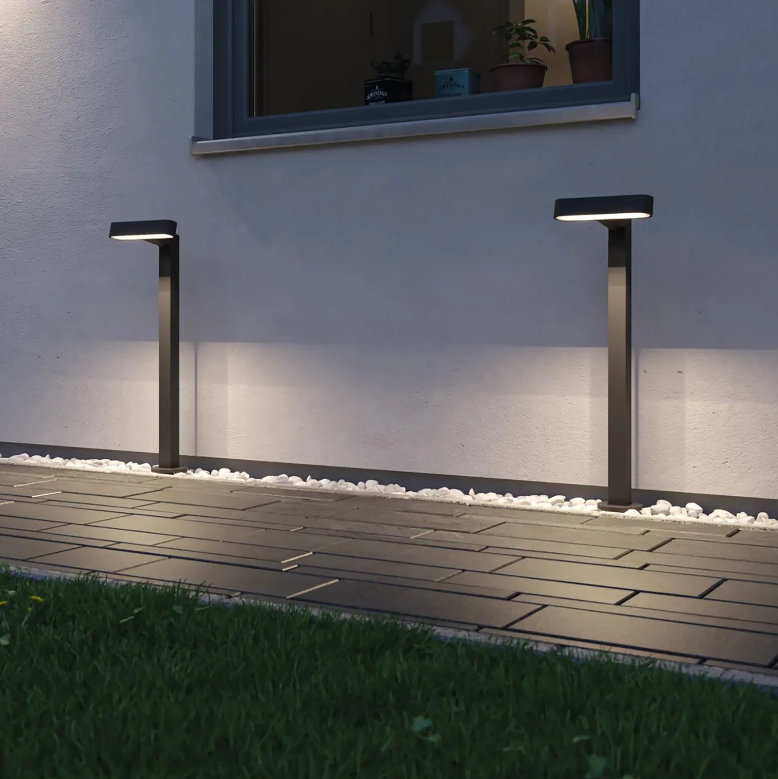 Paulmann Plug & Shine, bolardo luminoso LED Ito, horizontal, IP65