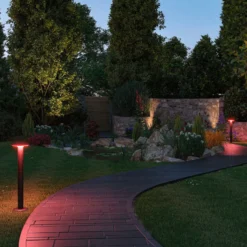 Paulmann Plug & Shine Bolardo luminoso LED Placa, RGBW, ZigBee