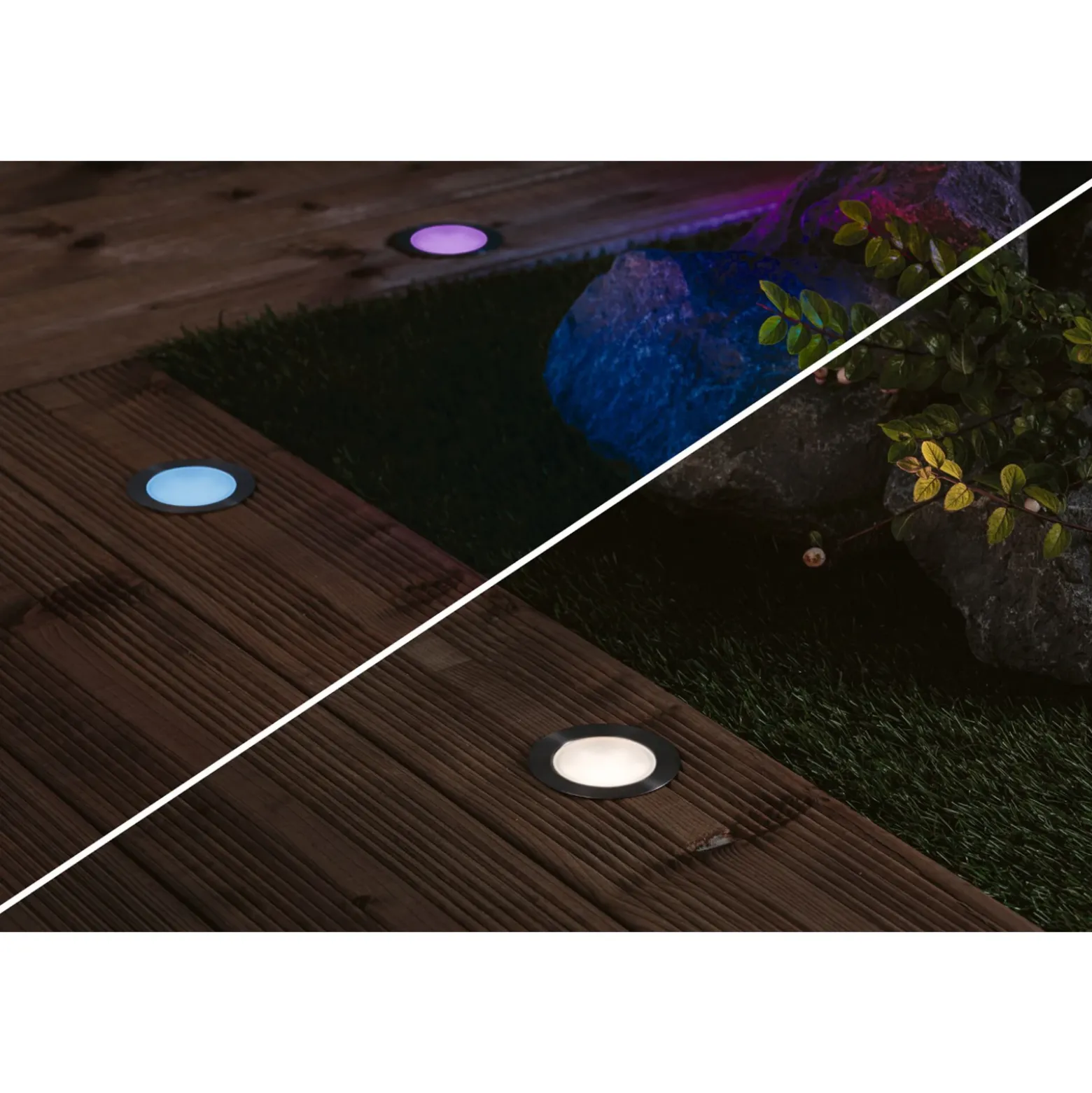 Paulmann Plug & Shine Foco LED empotrable de suelo Floor RGBW ZigBee