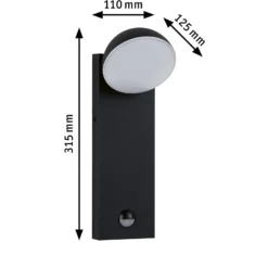 Paulmann Puka Aplique de exterior LED con sensor