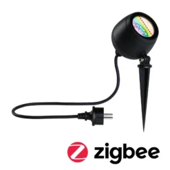 Paulmann Smart LED-Erdspießspot Kikolo, RGBW, antracita IP65