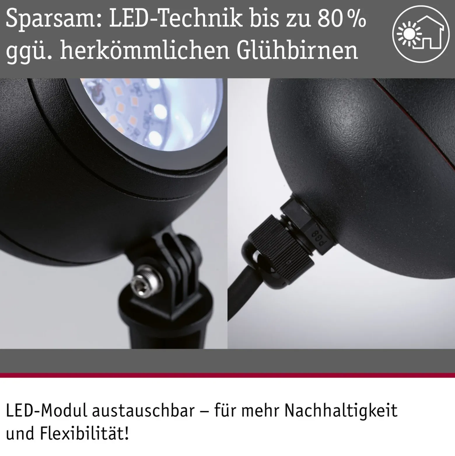Paulmann Smart LED-Erdspießspot Kikolo, RGBW, antracita IP65